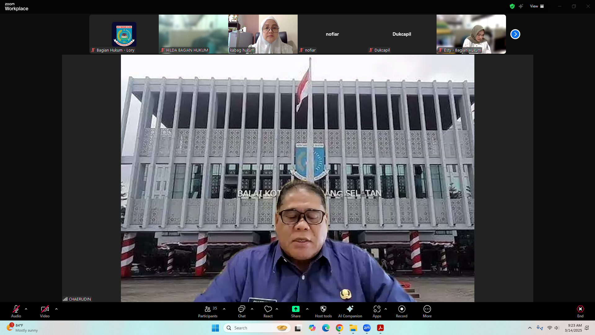 Sosialisasi Pengembangan dan Penggunaan website Jaringan Dokumentasi dan Informasi Hukum (JDIH) Kota Tangerang Selatan